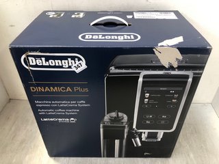 DELONGHI DINAMICA PLUS AUTOMATIC COFFEE MACHINE WITH LATTE CREAMA SYSTEM - MODEL: ECAM370.70.B - RRP £599: LOCATION - J16