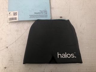 QTY OF ASSORTED HALO ITEMS TO INCLUDE HALO HEADACHE CAP IN BLUE: LOCATION - I16