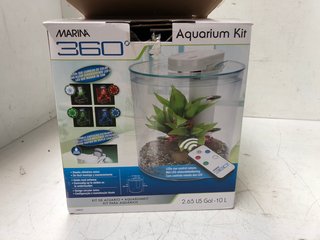 MARINA 360 AQUARIUM KIT WITH COLOUR CHANGING LED LIGHTS - MODEL: 12852: LOCATION - J3