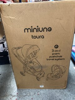 MINIUNO TOURA 3 IN 1 PUSHCHAIR PRAM - £270: LOCATION - I13