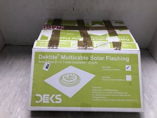 2 X DEKTITE MULTICABLE SOLAR FLASHING WITH MULTIPLE PORTS: LOCATION - I7