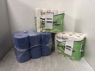 QTY OF TISSUE ROLL TO INCLUDE SO CLEAN LUXURY QUILTED TOILET PAPER: LOCATION - I6