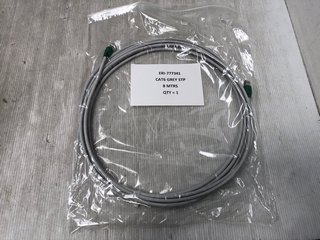 QTY OF CAT6 GREY STP 8M ERI-777341 CABLES: LOCATION - I6