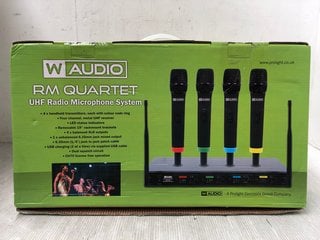 W AUDIO RM QUARTET UHF RADIO MICROPHONE SYSTEM - RRP £300: LOCATION - I5