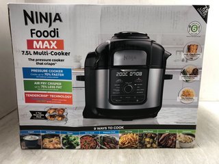 NINJA FOODI MAX 7.5L MULTI-COOKER WITH STAINLESS STEEL FINISH - RRP £250: LOCATION - I5