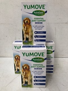 QTY OF YUMOVE ACTIVEASE GREEN LIPPED MUSSEL ESSENTIAL JOINT SUPPORT SENIOR FOR ANIMALS - BBE 10/23: LOCATION - I3