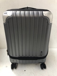 LEVEL8 CARRY ON CABIN BAG WITH HARD SHELL IN GREY: LOCATION - I1