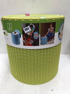 KETER 39L COOL STOOL IN GREEN: LOCATION - H16