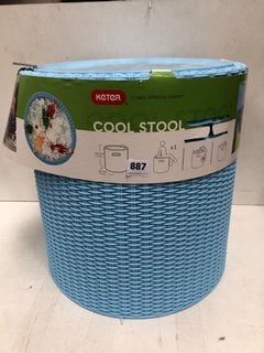 KETER 39L COOL STOOL IN BLUE: LOCATION - H16