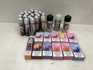 BOX OF ASSORTED VAPE ITEMS TO INCLUDE LOST MARY DISPOSABLE POD - BLUEBERRY SOUR RASPBERRY - (PLEASE NOTE: 18+YEARS ONLY. ID MAY BE REQUIRED): LOCATION - H15