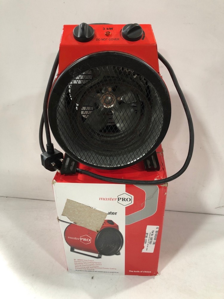 John Pye Auctions - MASTERPRO 3000W INDUSTRIAL FAN HEATER 538775551 (ROW 2)