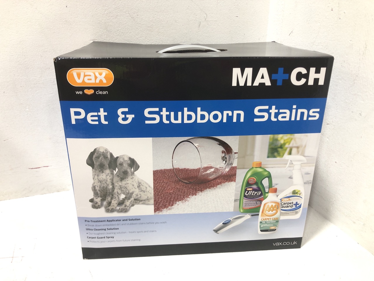 John Pye Auctions 4 X BOXES OF VAX MATCH KIT 4 STAIN CLEANING KIT RRP