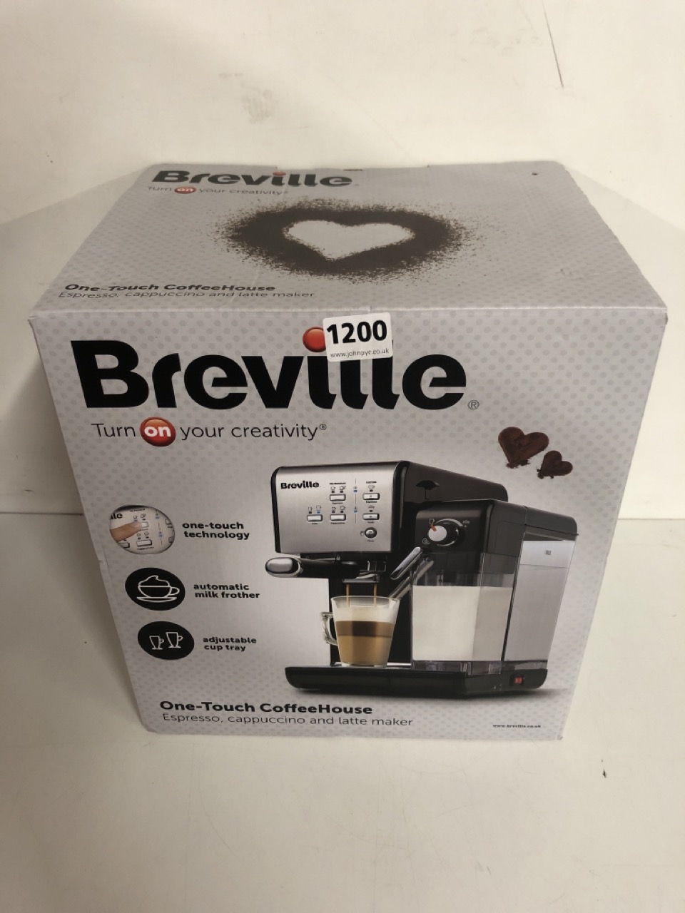 John Pye Auctions BREVILLE ONE TOUCH COFFEE HOUSE ESPRESSO