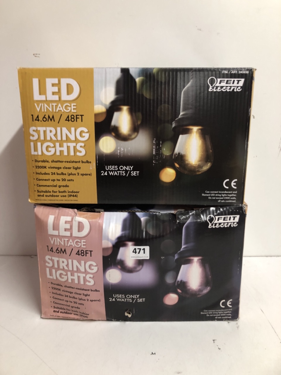 John Pye Auctions 2 X ASSORTED FEIT ELECTRIC STRING LIGHT SETS
