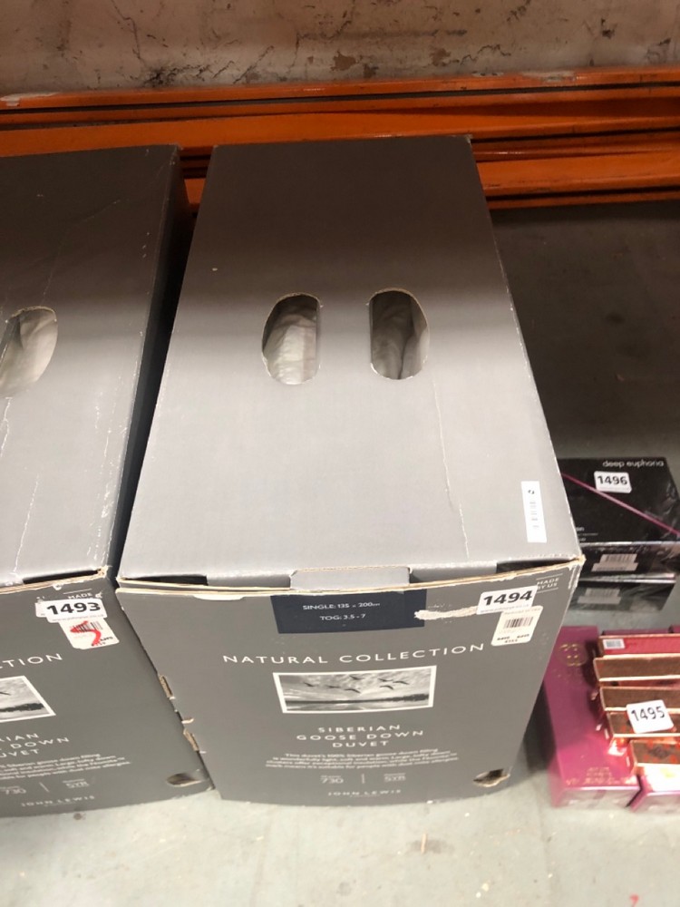 John Pye Auctions JOHN LEWIS NATURAL COLLECTION SIBERIAN GOOSE DOWN