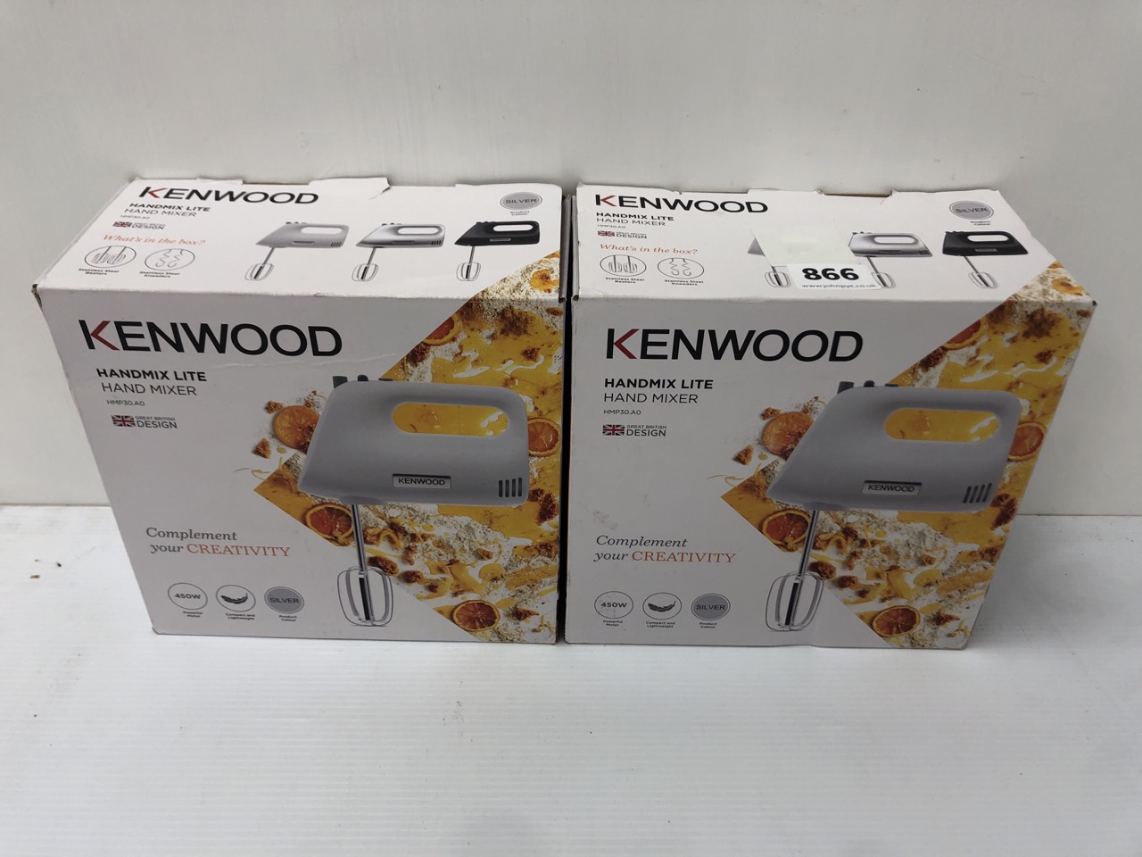 John Pye Auctions 2 X KENWOOD HANDMIX LITE HAND MIXERS