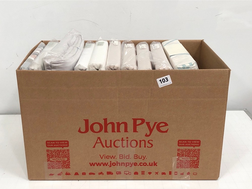 John Pye Auctions BOX OF ASSORTED JOHN LEWIS BEDDING TO INCLUDE