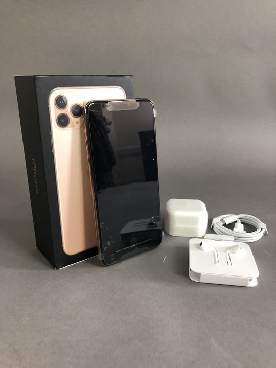 Iphone 11 Pro Max 256Gb Smartphone In Gold: Model No Mwhl2B/A (With Box)  [Jptn34097]