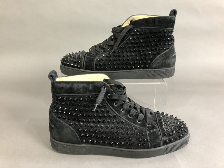 Christian Louboutin Spike Toe High Top Trainers, Size 43