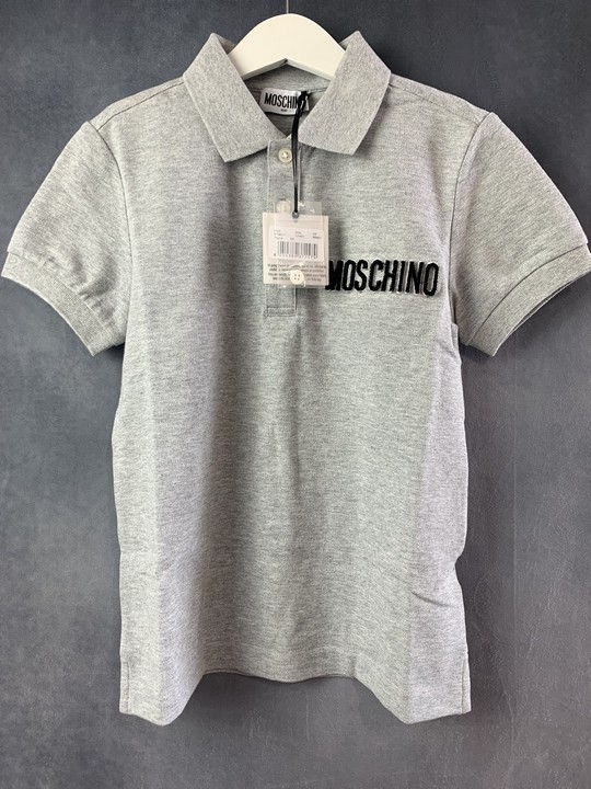 Moschino Grey Polo Shirt, Size 8yrs