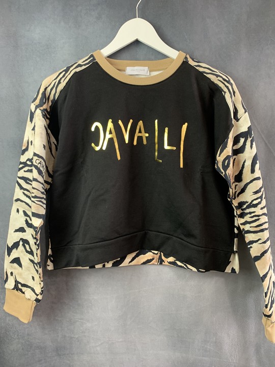 Roberto Cavalli Tiger Print Jumper, Size 16yrs