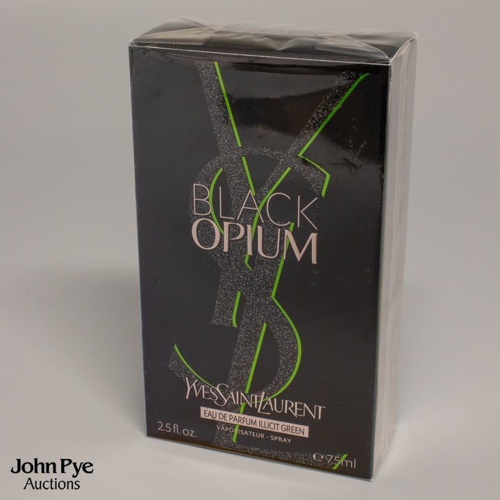 Yves Saint Laurent 'Black Opium' Sealed 75Ml Eau De Toilette Parfum Illicit Green