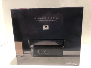 CUISINART GRIDDLE & GRILL MODEL: GR47BU RRP: £160