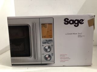 SAGE THE COMBI WAVE 3 IN 1 AIR FRYER CONVECTION OVEN MICROWAVE MODEL: SMO870BSS RRP: £379.99