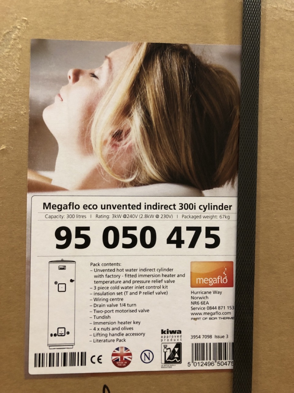 John Pye Auctions - MEGAFLO ECO UNVENTED INDIRECT 300L CYLINDER RRP £2456