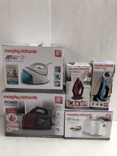 ASSORTED MORPHY RICHARDS KITCHEN APPLIANCES TO INCLUDE STEAM IRONS