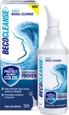 70 X BECOCLEANSE - NASAL SPRAY - FOR DAILY HYGIENE, RUNNY NOSE & ALLERGY PREVENTION - 100% SEA WATER - 135ML.