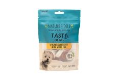 87 X NATURES DELI CHICKEN SUSHI BITES WITH WHITE FISH DOG TREATS, GRAIN FREE LOW FAT TREATS FOR DOGS, HIGH PROTEIN TRAINING TREATS - 100 G.