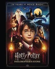 20 X PYRAMID INTERNATIONAL HARRY POTTER LARGE PRINT CANVAS, WITH CAST OF PHILOSOPHER'S STONE, 20CM YEARS OF MOVIE MAGIC 40CM X 50CM - OFFICIAL MERCHANDISE.