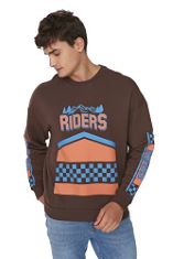 QTY OF ITEMS TO INLCUDE 8 X ASSORTED TRENDYOL ITEMS INCLUDING TRENDYOL MEN'S CREW NECK WITH SLOGAN OVERSIZE SWEATSHIRT, BROWN, XL UK, TRENDYOL WOMEN'S MINI BODYCON FITTED DRESS, BLACK, 40 UK.