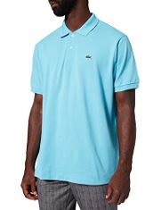 QTY OF ITEMS TO INLCUDE LACOSTE MEN'S L1212 POLO SHIRT, AZUR 10E, 6XL, LACOSTE MEN'S L1212 POLO SHIRT, WHITE (BLANC), XXL.