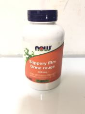 32 X NOW SLIPPERY ELM ORME ROUGE 250 CAPSULES .