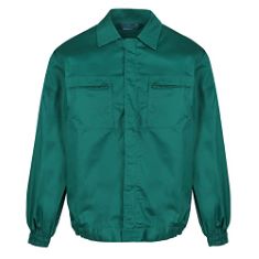 17 X STANDSAFE MEN'S WAREHOUSE DRIVERS LANDSCAPING GARDENING ARBORIST FORESTRY BUILDER INDUSTRIAL UNIFORM FULL ZIP UP TOP JACKET HEAVY DUTY WORK COAT, GREEN, L UK.