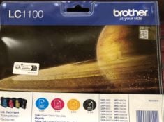 6 X BROTHER LC1100 INK CARTRIDGE.