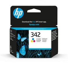 QTY OF ITEMS TO INLCUDE BOX OF ASSORTED INK INCLUDING HP C9361EE 342 ORIGINAL INK CARTRIDGE, TRI-COLOUR, SINGLE PACK, CANON STANDARD PGI-570/CLI-571 INK CARTRIDGE - BLACK.