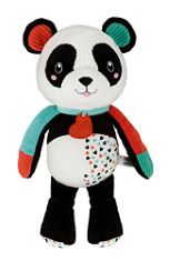 7 X CLEMENTONI 17656 LOVE ME PANDA, TODDLER PLUSH EARLY YEARS INFANT NEW BORN SOFT TOYS GIFT-100% MACHINE WASHABLE, MULTICOLOURED.