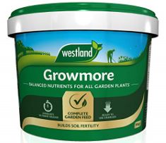 9 X WESTLAND GROWMORE GARDEN FERTILISER, 10 KG.