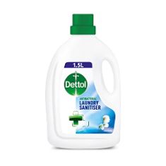 QTY OF ITEMS TO INLCUDE DETTOL ANTIBACTERIAL LAUNDRY CLEANSER, FRESH COTTON, DERMATOLOGICALLY TESTED, 1.5 LITRE, BRAND - PRESTO! FABRIC SOFTENER BLUE, 60 WASHES (1 PACKS, 60 EACH).