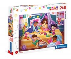 8 X CLEMENTONI 24213, NIGHTY NIGHT MAXI PUZZLE FOR CHILDREN - 24 PIECES, AGES 3 YEARS PLUS.