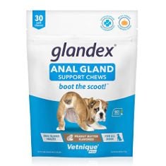 36 X GLANDEX FIBRE SUPPLEMENTS DOG SOFT CHEWS WITH PUMPKIN FOR DOGS, DIGESTIVE ENZYME & PROBIOTIC - VET RECOMMENDED TO BOOT THE SCOOT (30CT CHEW).