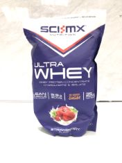 6 X SCIMX ULTRA WHEY IN STRAWBERRY FLAVOUR 800G .