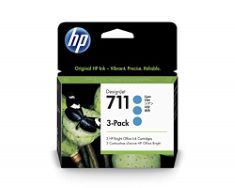 QTY OF ITEMS TO INLCUDE QTY OF ASSORTED INK INCLUDING HP 711 CYAN 29-ML 3-PACK GENUINE INK CARTRIDGES (CZ134A) FOR DESIGNJET T530, T525, T520, T130, T125, T120 & T100 LARGE FORMAT PLOTTER PRINTERS, H