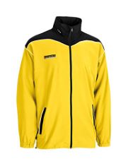 6 X DERBYSTAR MEN BRILLIANT PRESENTATION JACKET - YELLOW, 3X-LARGE.