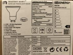 25 X ASSORTED BULBS TO INCLUDE MASTERY MART CHANDELIER LED LIGHT BULBS .