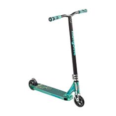 MONGOOSE RISE 110 EXPERT YOUTH AND ADULT FREESTYLE STUNT SCOOTER, HIGH IMPACT 110MM WHEELS, BIKE-STYLE GRIPS, LIGHTWEIGHT ALLOY DECK, TEAL/BLACK.