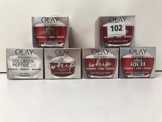 6X OLAY REGENERIST FACE CREAMS